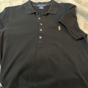 Black polo, girls xl